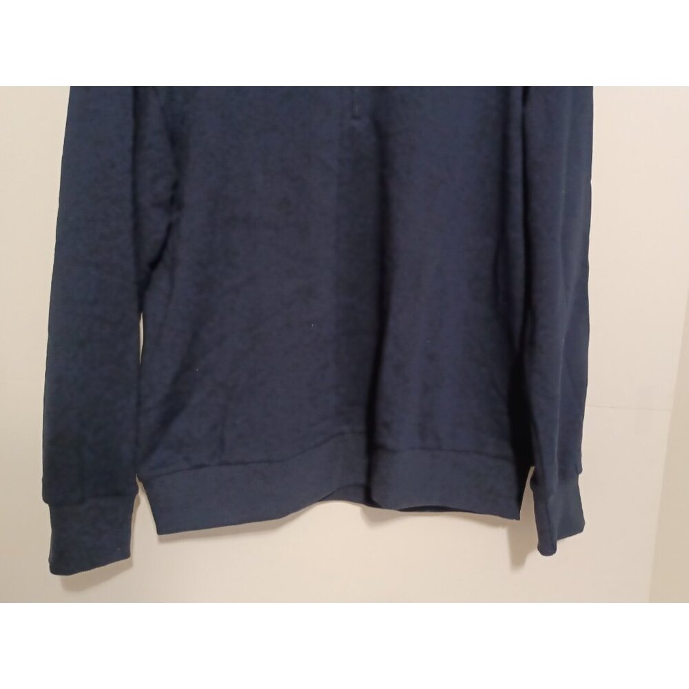 Dressmine Women 1/4 Zip Sweatshirt Top Long Sleeve Mock Neck Blue Size Medium - Picture 2 of 6